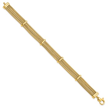 Leslie's 14k Polished Multi-strand Bracelet — alternate view