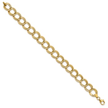 Leslie's 14k Polished Double Link Bracelet — alternate view