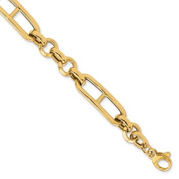 Leslie's 14K Polished Fancy Link Bracelet