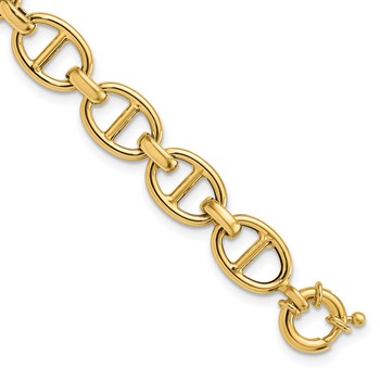 Leslie's 14K Polished Fancy Link Bracelet