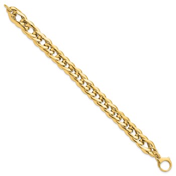 Leslie's 14K Polished Hollow Fancy Link Bracelet — alternate view