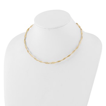 Leslie's 14K Polished Twisted Stretch 17.5 inch Necklace — alternate view