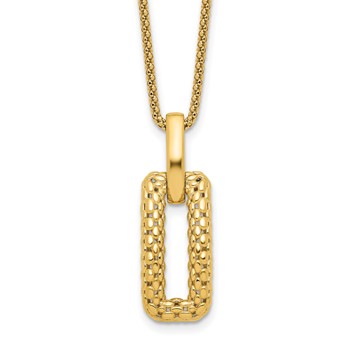 Leslie's 14K Polished and Textured Fancy Necklace