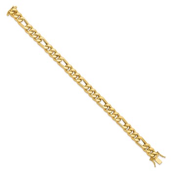 Leslie's 14K Polished Figaro Link Men's Bracelet — alternate view