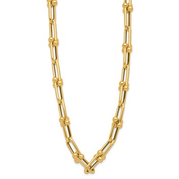 Leslie's 14K Polished Fancy Link Necklace — alternate view