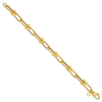 Leslie's 14K Polished Fancy Link Bracelet — alternate view