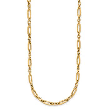 Leslie's 14K Polished Fancy Link Necklace — alternate view