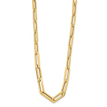 Leslie's 14K Polished Fancy Link Necklace — alternate view