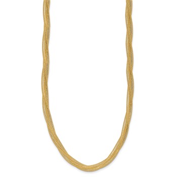 Leslie's 14K Mesh Twist Stretch Necklace — alternate view