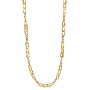 Leslie's 14K Polished Fancy Link Necklace — alternate view