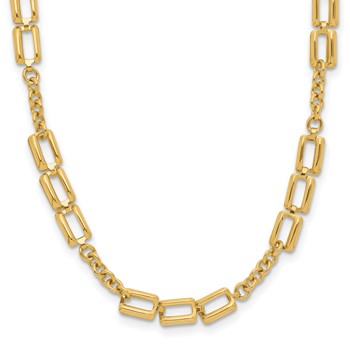 Leslie's 14K Polished Fancy Link Necklace