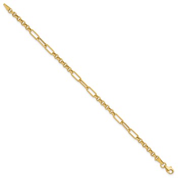 Leslie's 14K Polished Fancy Link Bracelet — alternate view