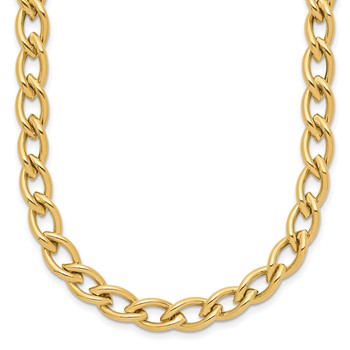 Leslie's 14K Polished Fancy Oval Link Necklace