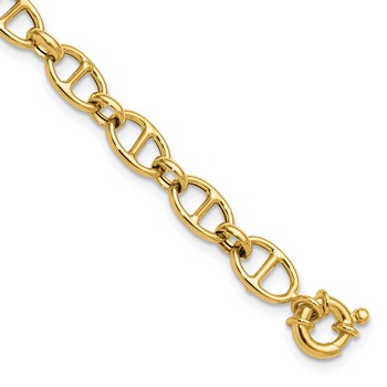 Leslie's 14K Polished Fancy Link Bracelet