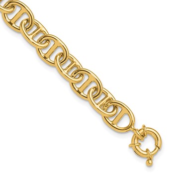 Leslie's 14K Polished Fancy Link Bracelet