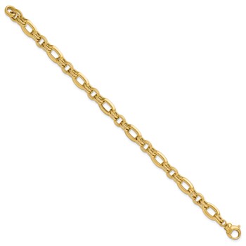 Leslie's 14K Polished Fancy Link Bracelet — alternate view
