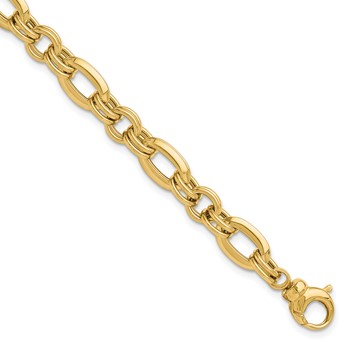 Leslie's 14K Polished Fancy Link Bracelet