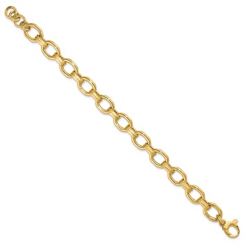Leslie's 14K Polished Fancy Link w/1in ext. Bracelet — alternate view