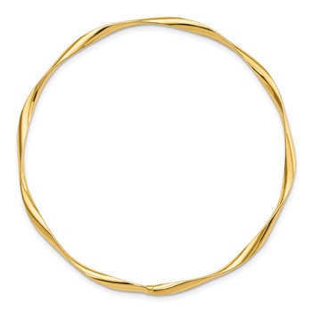 Leslie's 14K Polished Twisted Slip-on Bangle — alternate view