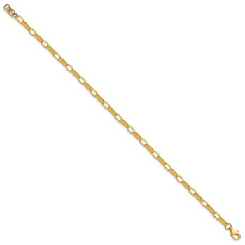 Leslie's 14K Polished Fancy Link with .5in ext. Bracelet — alternate view