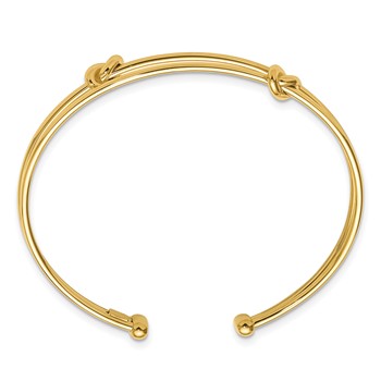 Leslie's 14K Polished Knot Cuff Bangle — alternate view