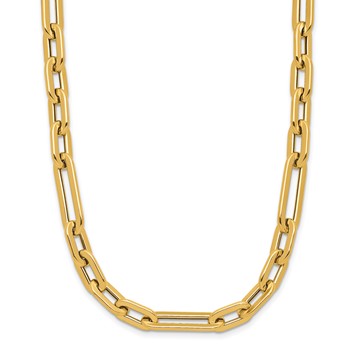 Leslie's 14K Polished Fancy Link Toggle Clasp 20in Necklace