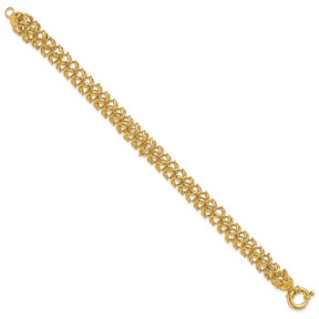 Leslie's 14K Polished Woven Link Bracelet — alternate view