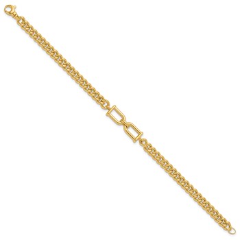 Leslie's 14K Polished Fancy Link Bracelet — alternate view