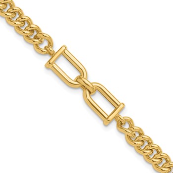 Leslie's 14K Polished Fancy Link Bracelet