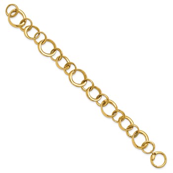 Leslie's 14K Polished Circle Links Bracelet — alternate view
