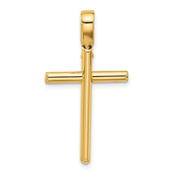 Leslie's 14K Polished Cross Pendant