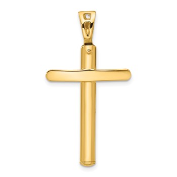 Leslie's 14K Polished Cross Pendant