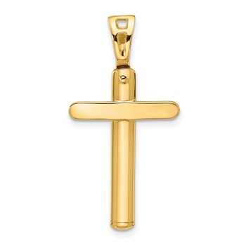 Leslie's 14K Polished Cross Pendant