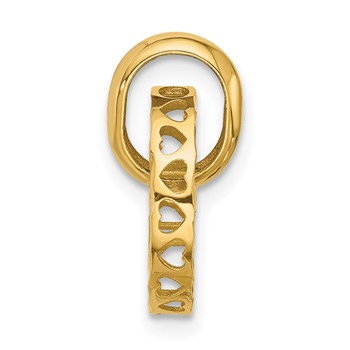 Leslie's 14K Polished and Diamond-cut Circle Pendant — alternate view