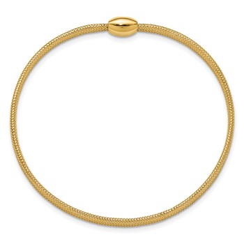 Leslie's 14K Polished Onyx Mesh Slip-on Stretch Bracelet — alternate view