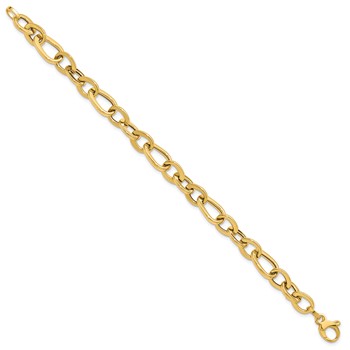 Leslie's 14K Polished Fancy Link Bracelet — alternate view