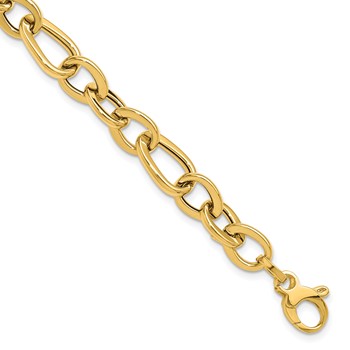 Leslie's 14K Polished Fancy Link Bracelet