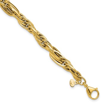 Leslie's 14K Polished Fancy Link Bracelet