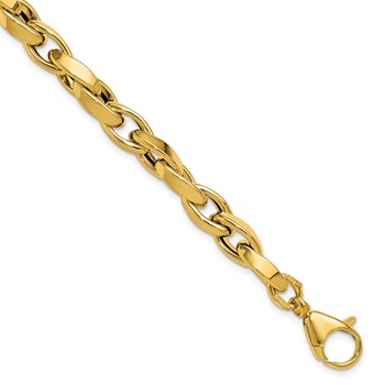 Leslie's 14K Polished Fancy Twisted Link Bracelet