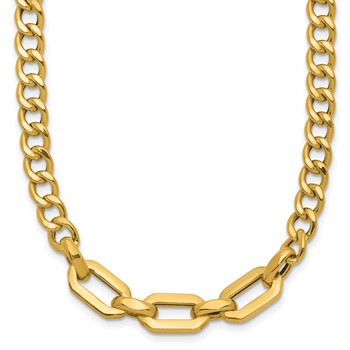 Leslie's 14K Polished Fancy Link Necklace