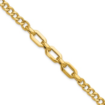Leslie's 14K Polished Fancy Link Bracelet