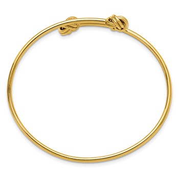 Leslie's 14K Polished Knot Flexible Bypass Bangle — alternate view