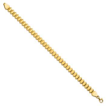 Leslie's 14K Polished Fancy Geometric Link Bracelet — alternate view