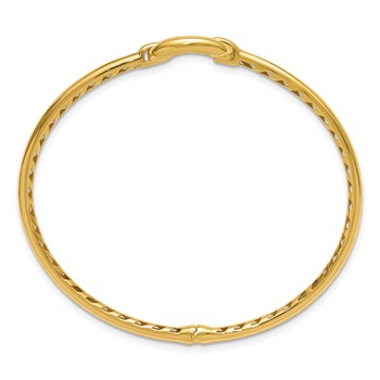 Leslie's 14K Polished Hinged Bangle — alternate view