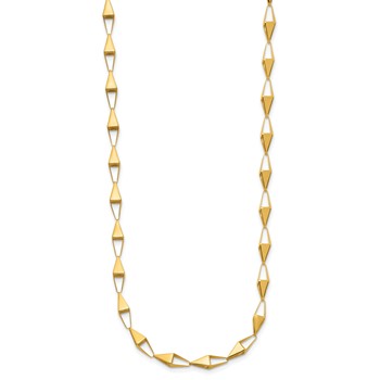 Leslie's 14K Polished Geometric Link Necklace — alternate view