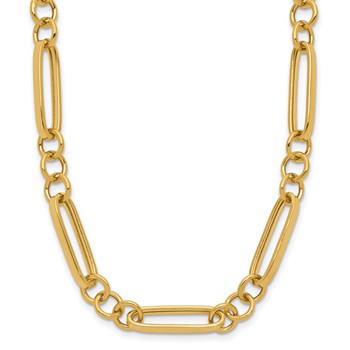 Leslie's 14K Polished Fancy Link Necklace