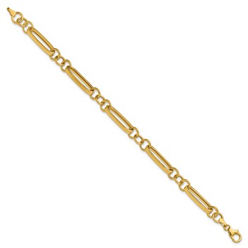 Leslie's 14K Polished Fancy Link Bracelet — alternate view