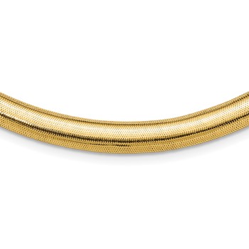 Leslie's 14K Polished Graduated Stretch Necklace