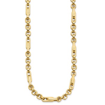 Leslie's 14K Polished Fancy Link Necklace — alternate view