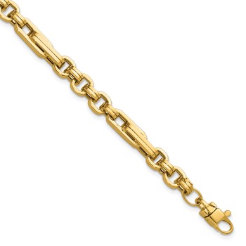 Leslie's 14K Polished Fancy Link Bracelet
